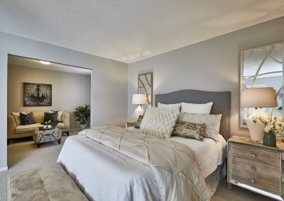 Luxury Master Bedroom - Sitting Room - Home Staging - Durham Region