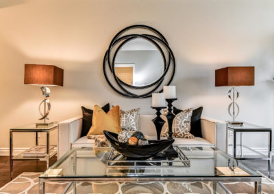 Living Room - Mirror - Home Staging - Luxury - Whitby