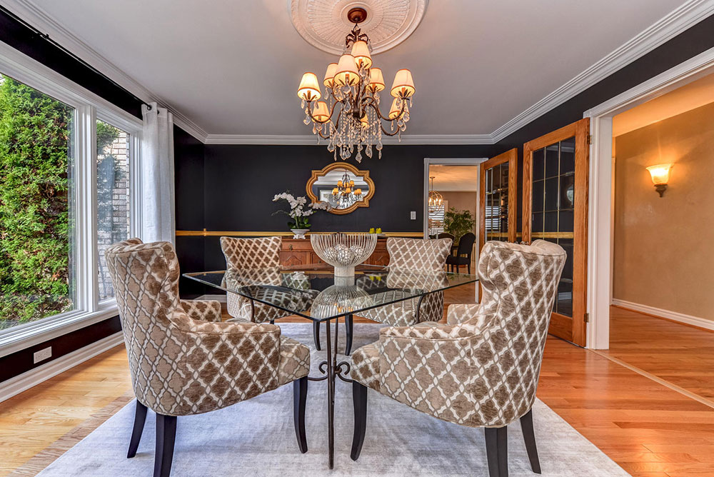 Dining Room - Black Paint - Home Staging - Ajax